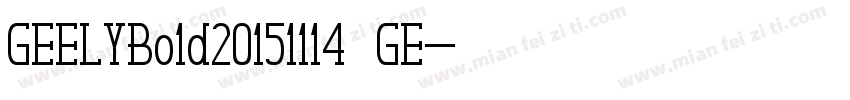 GEELYBo1d20151114 GE字体转换